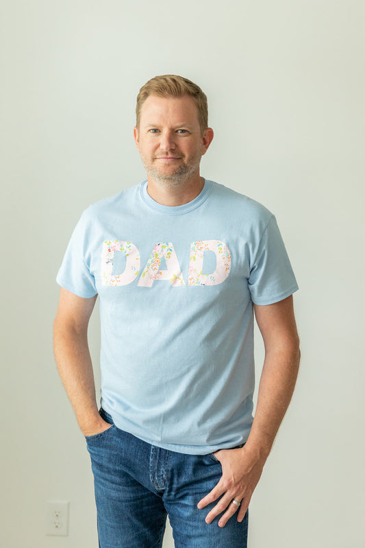 Nina Light Blue FINAL SALE Dad T-shirt (S, 3XL, 4XL only)