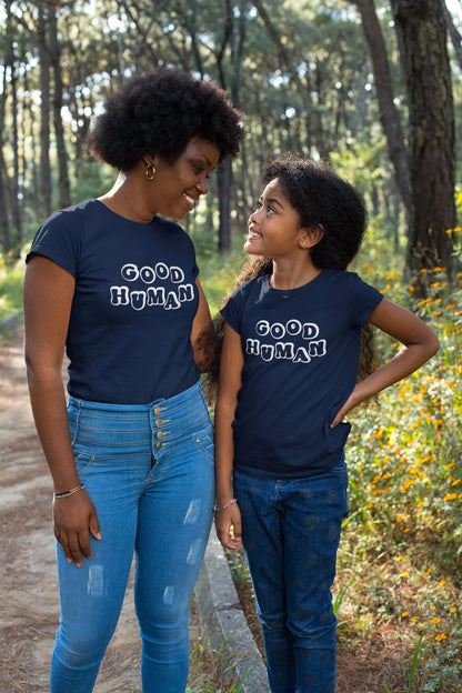 Good Human Matching Mom & Kids T-Shirt Set