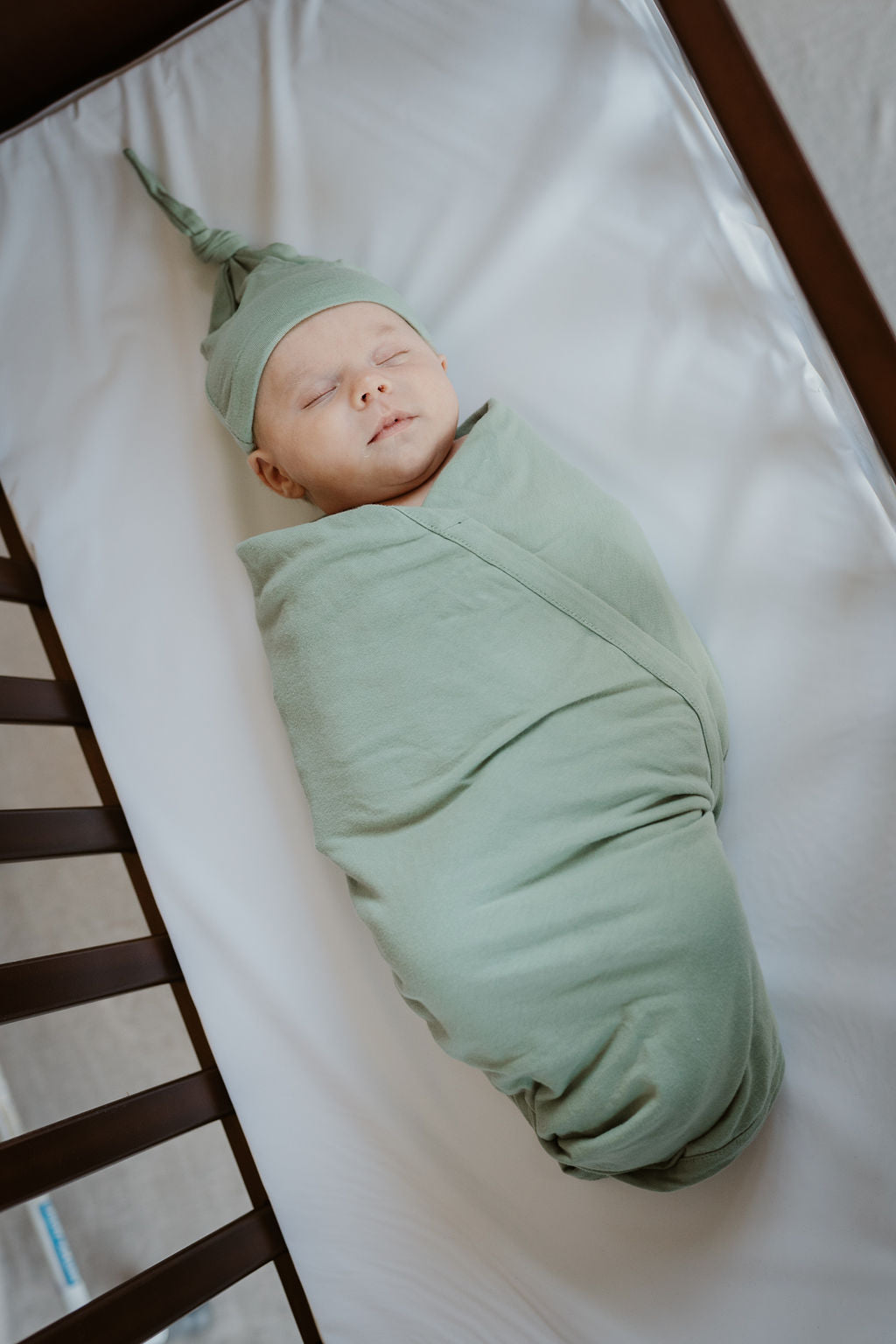Sage Robe & Newborn Swaddle Blanket Set & Navy Dad T-Shirt with Sage Text