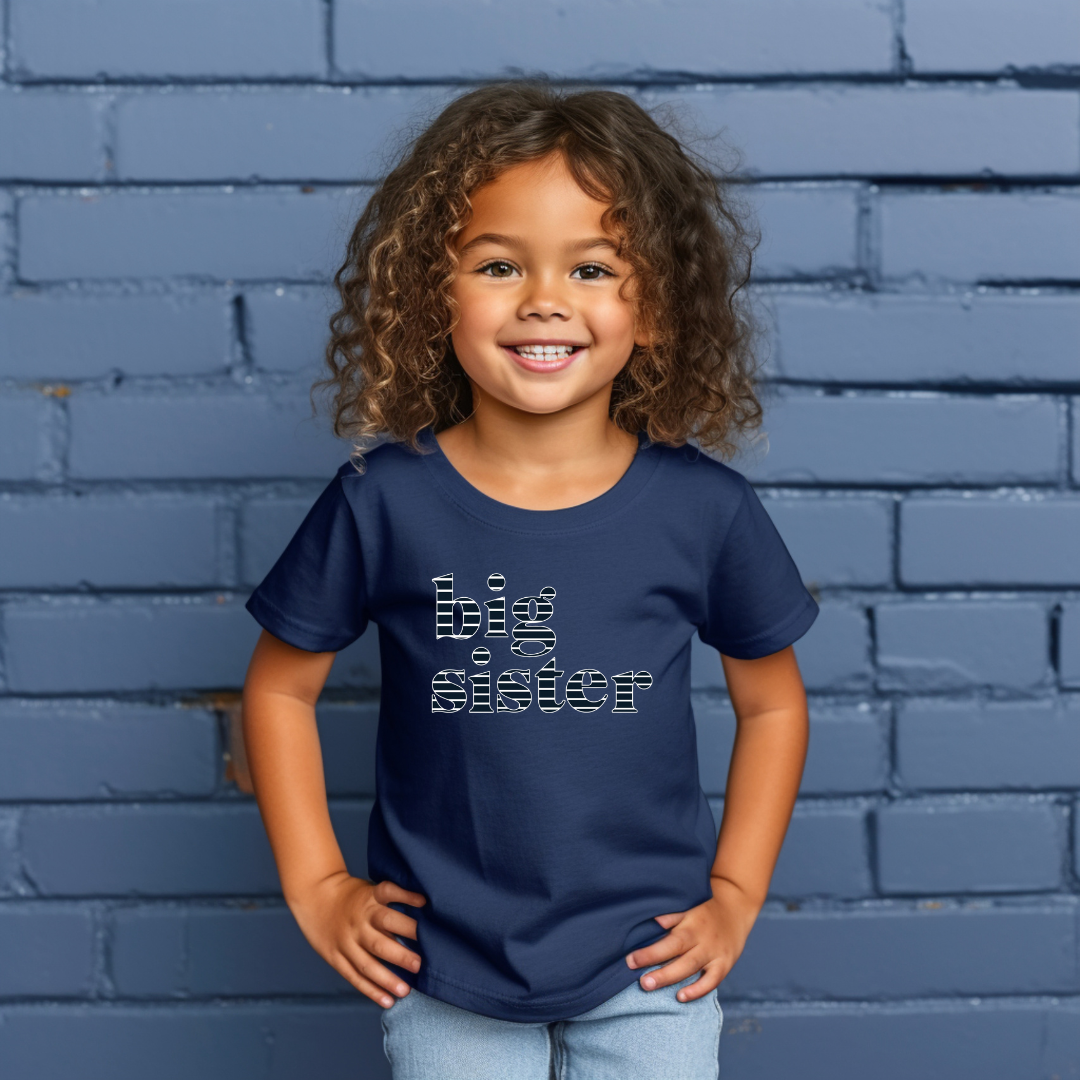 Shirts that top say big sister