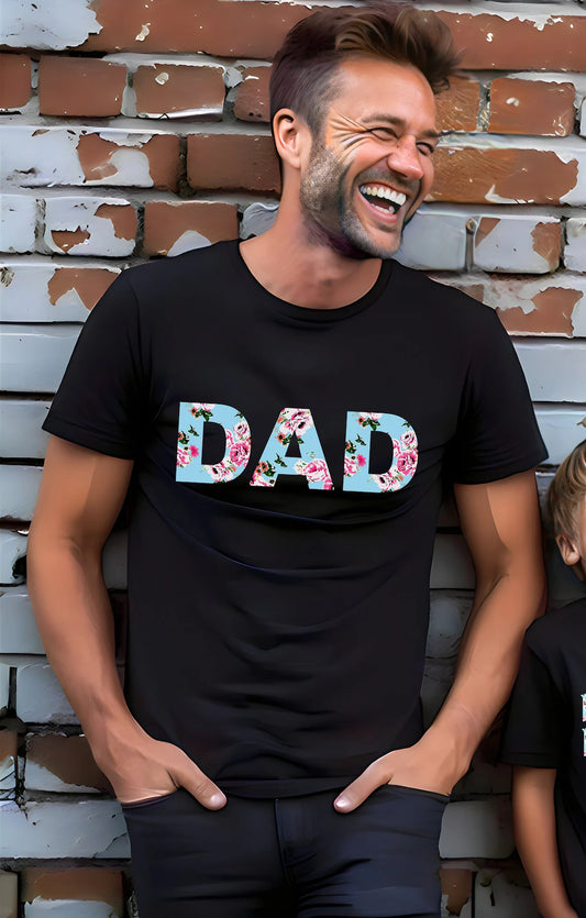 Isla Dad on Black T-Shirt