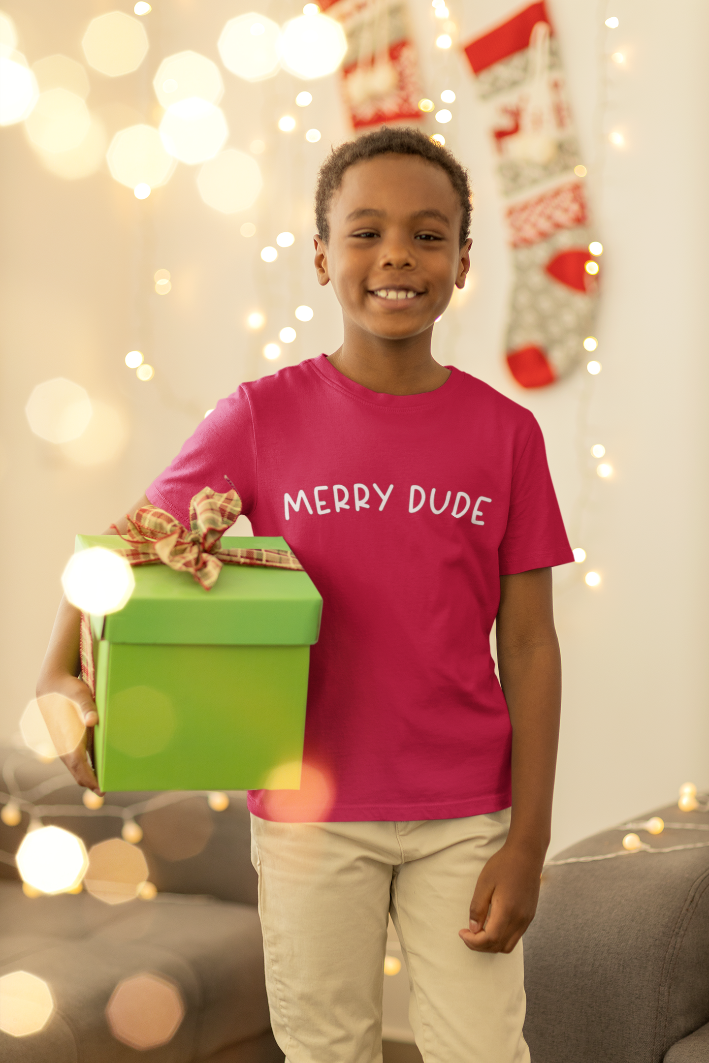 Merry Dude Boys Christmas T-Shirt