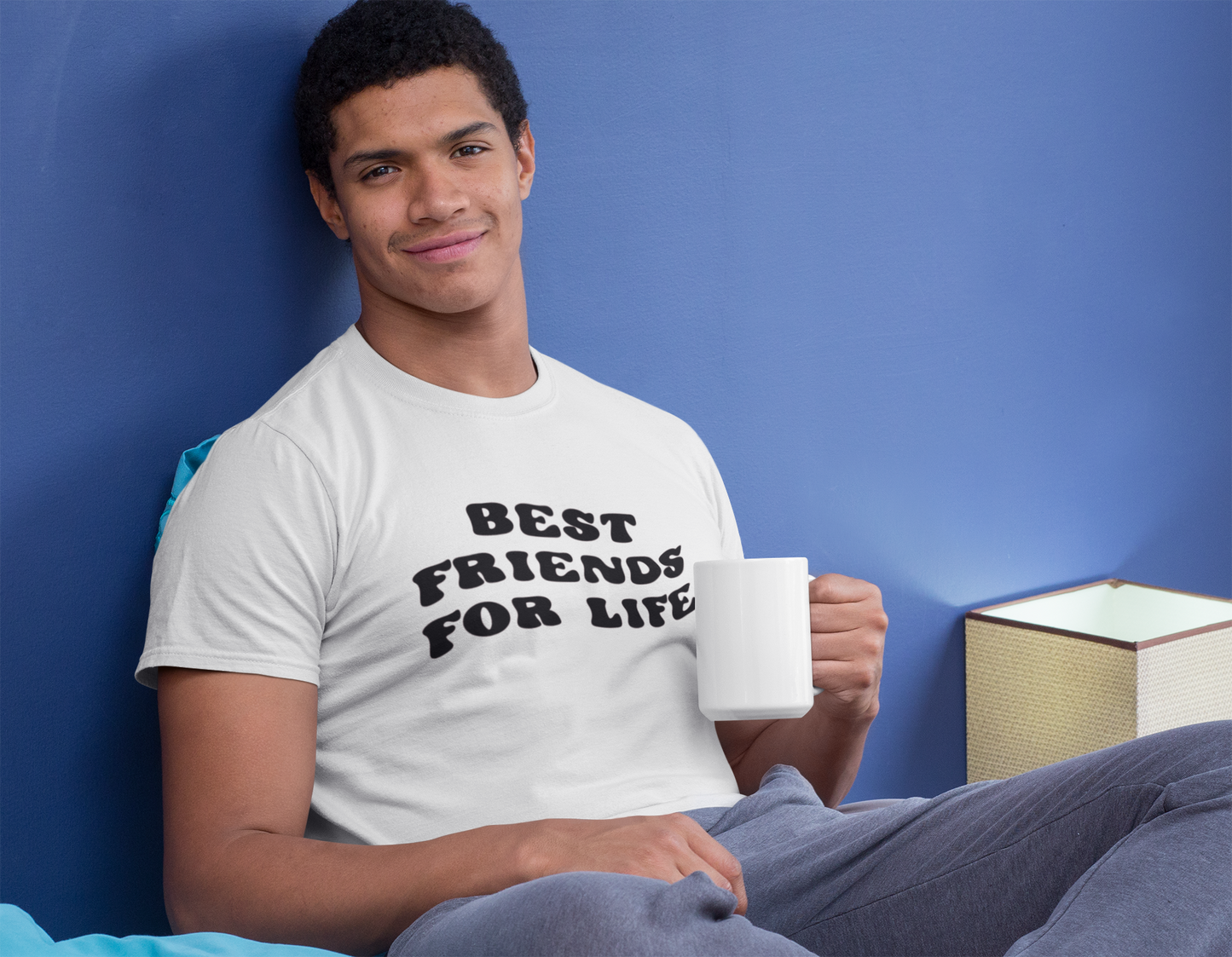 Best Friends For Life Matching Dad & Unisex Kids T-Shirt Set