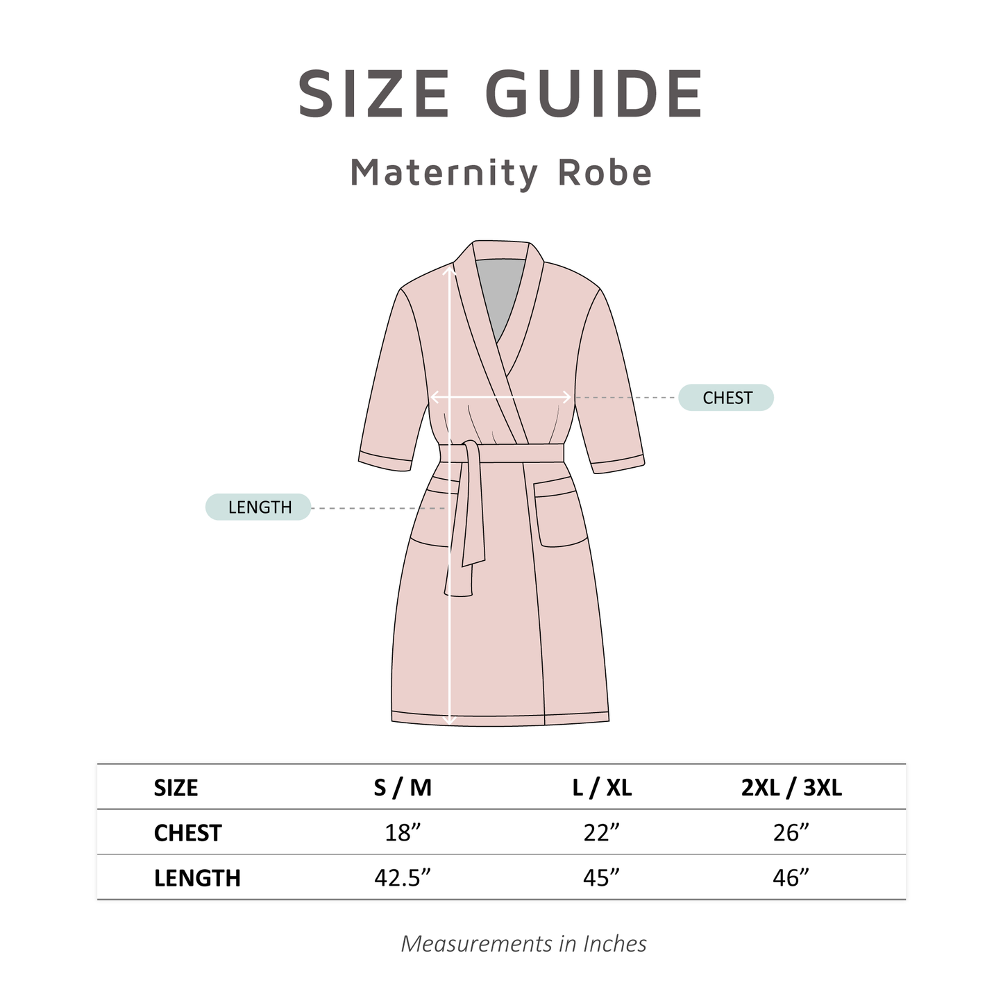 Rose Maternity Robe