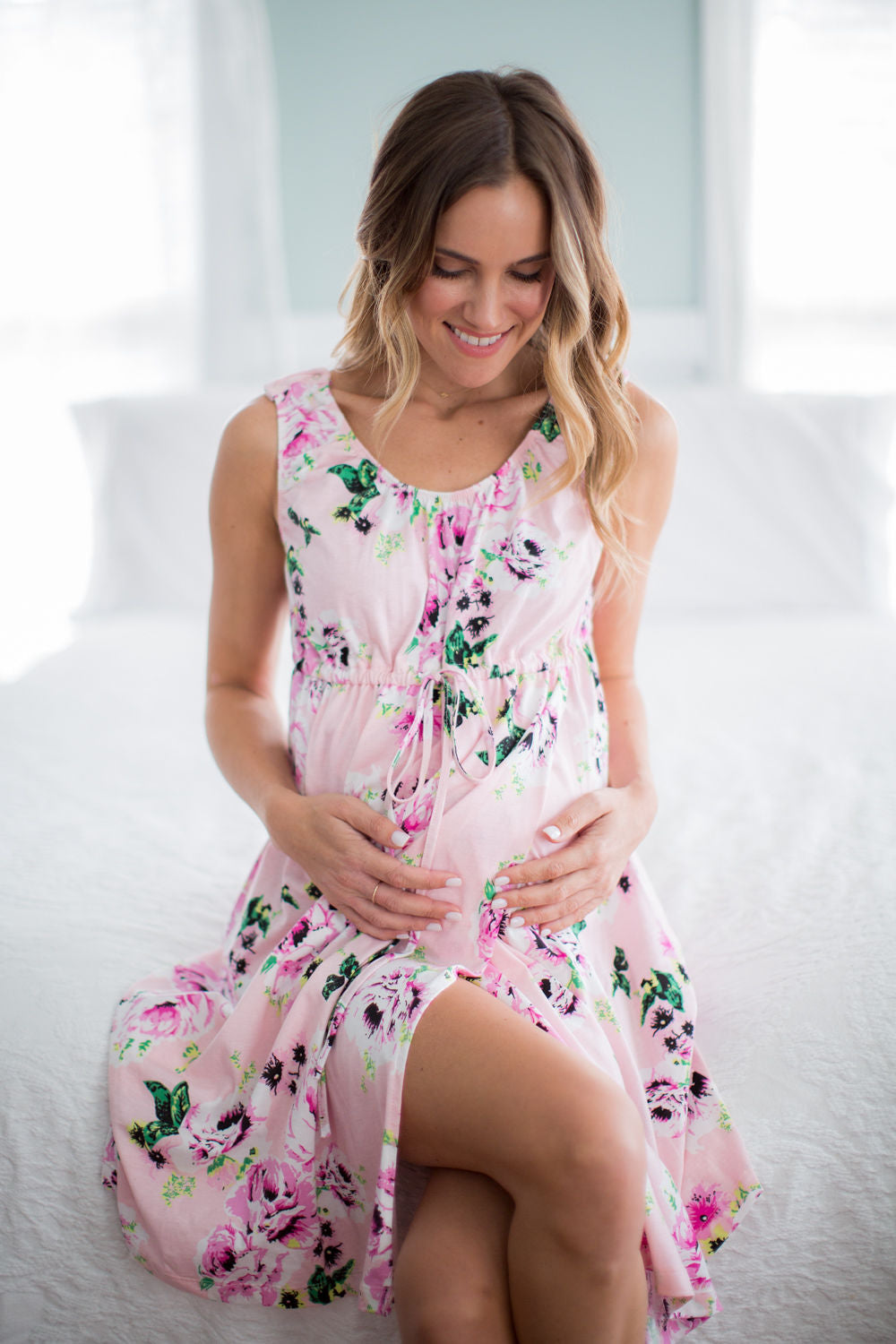 Amelia Floral 3 in 1 Labor Gown