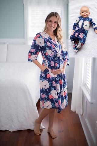 Annabelle Robe & Matching Baby Footed Romper
