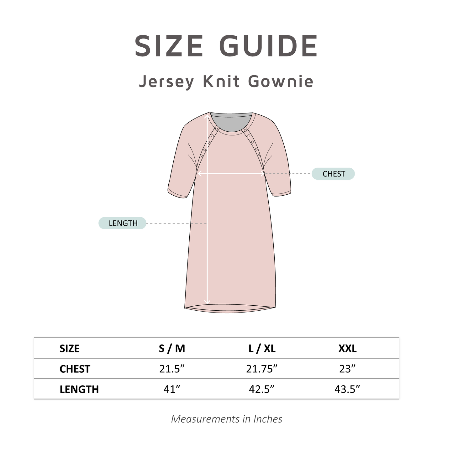 Navy Jersey Knit Gownie