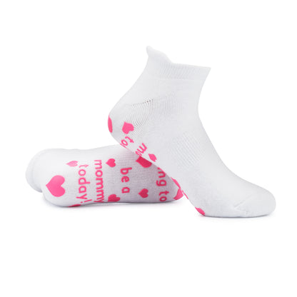 I'm Going to Be A Mommy Labor Socks Pink