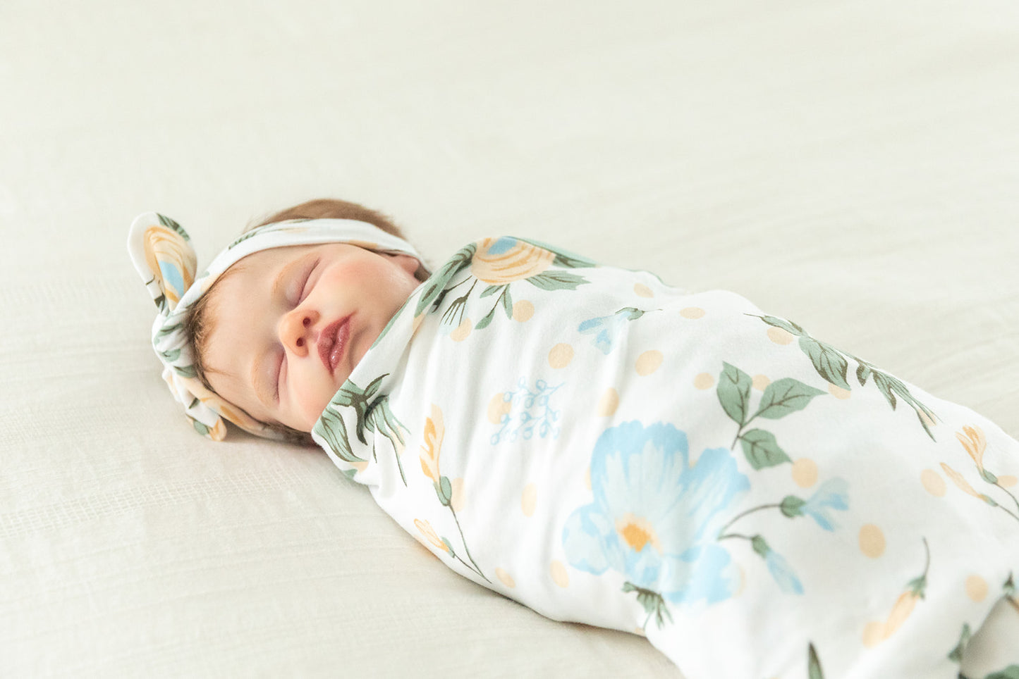 Olive Green Pregnancy/Postpartum Robe & Hadley Swaddle Blanket Set