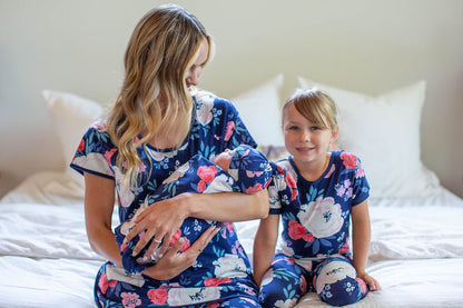 Annabelle Mommy & Daughter Pajamas & Newborn Swaddle Blanket Set