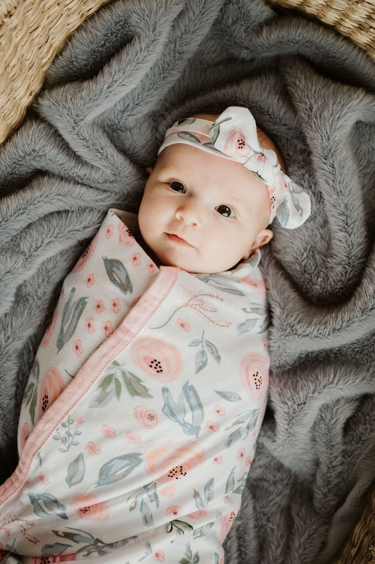  secure and comforted. headband, jersey knit