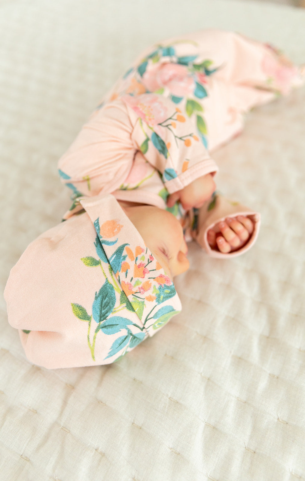 Nina Pregnancy/Postpartum Robe & Baby Girl Receiving Gown Set