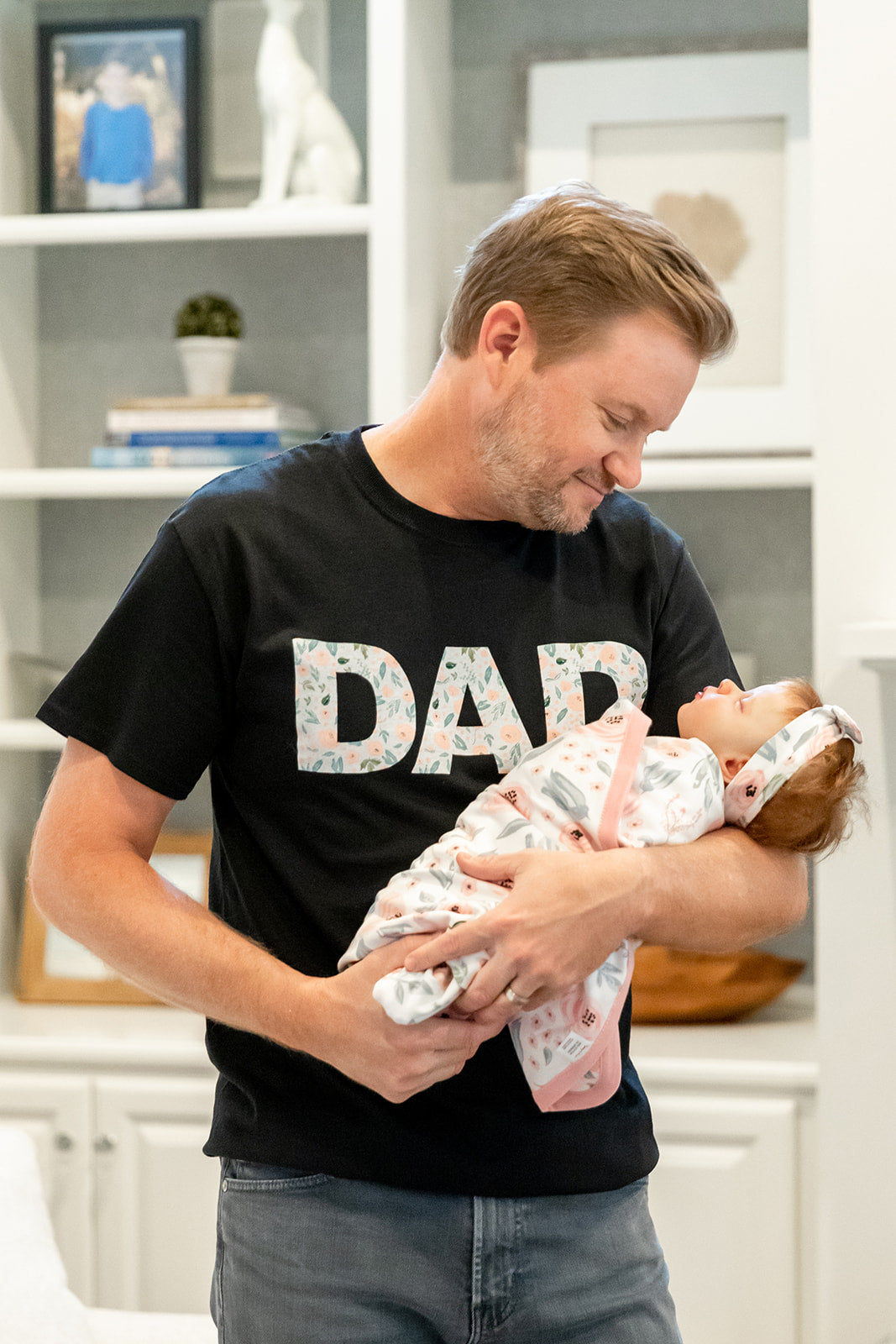 Ivy Pregnancy/Postpartum Robe & Swaddle Set & Dad T-Shirt