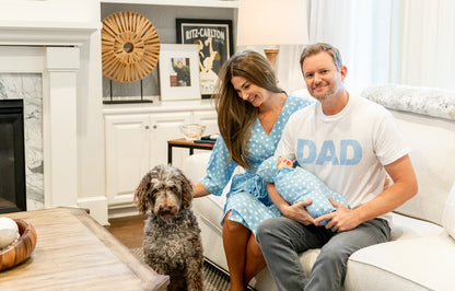 Nicole Pregnancy/Postpartum Robe & Swaddle Set & Dad T-Shirt