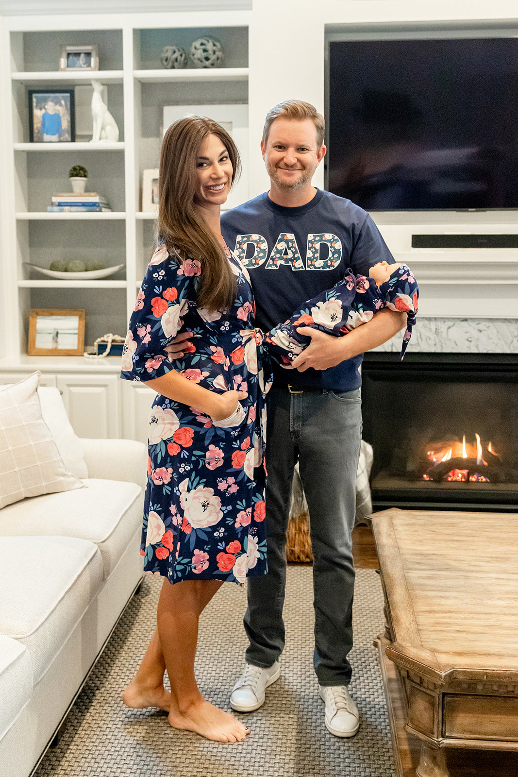 Annabelle Robe & Swaddle Set & Dad T-Shirt