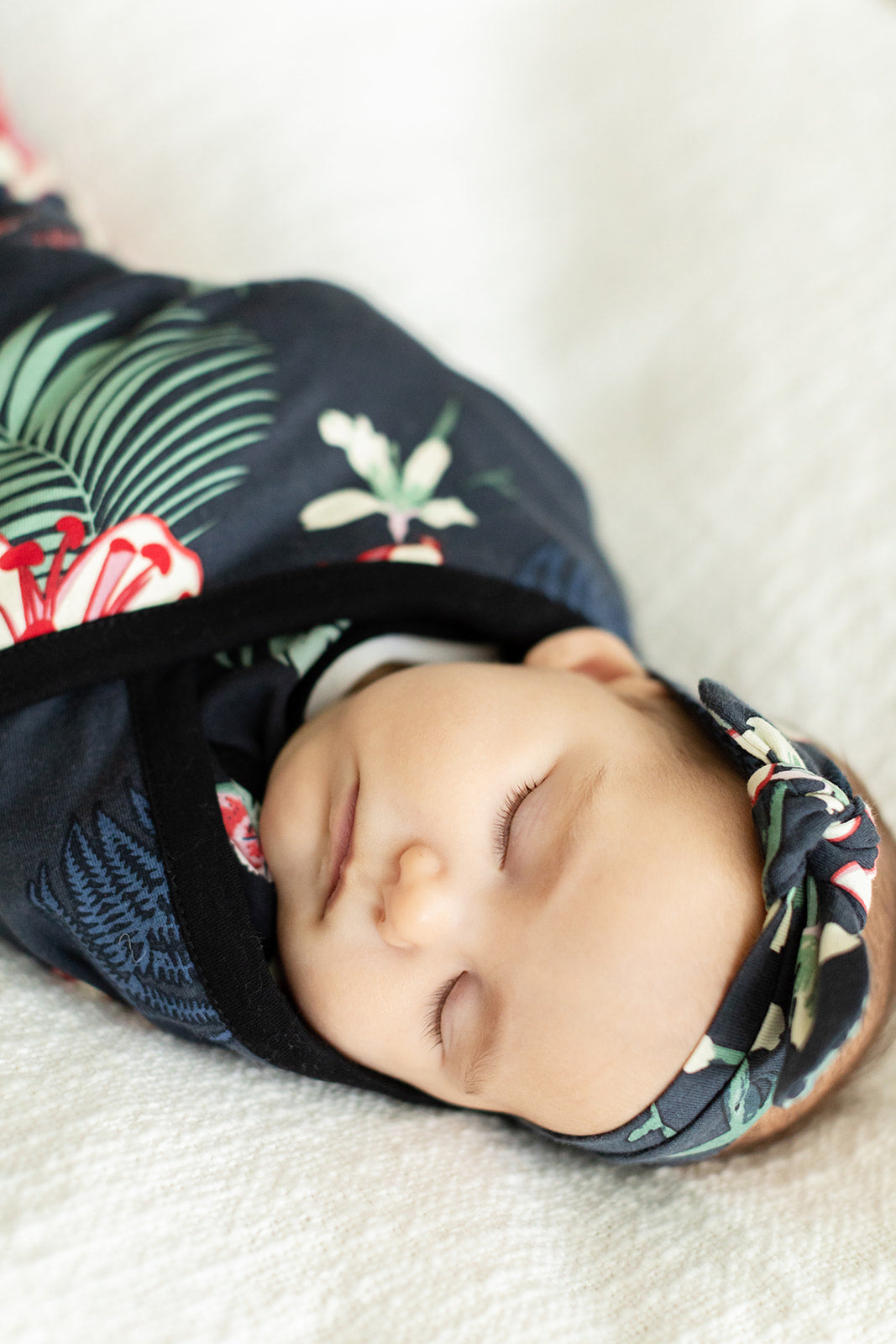 Elise Swaddle Blanket & Newborn Headband Set