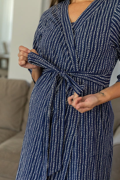 Luna Robe & Matching 3 in 1 Labor Gown Set