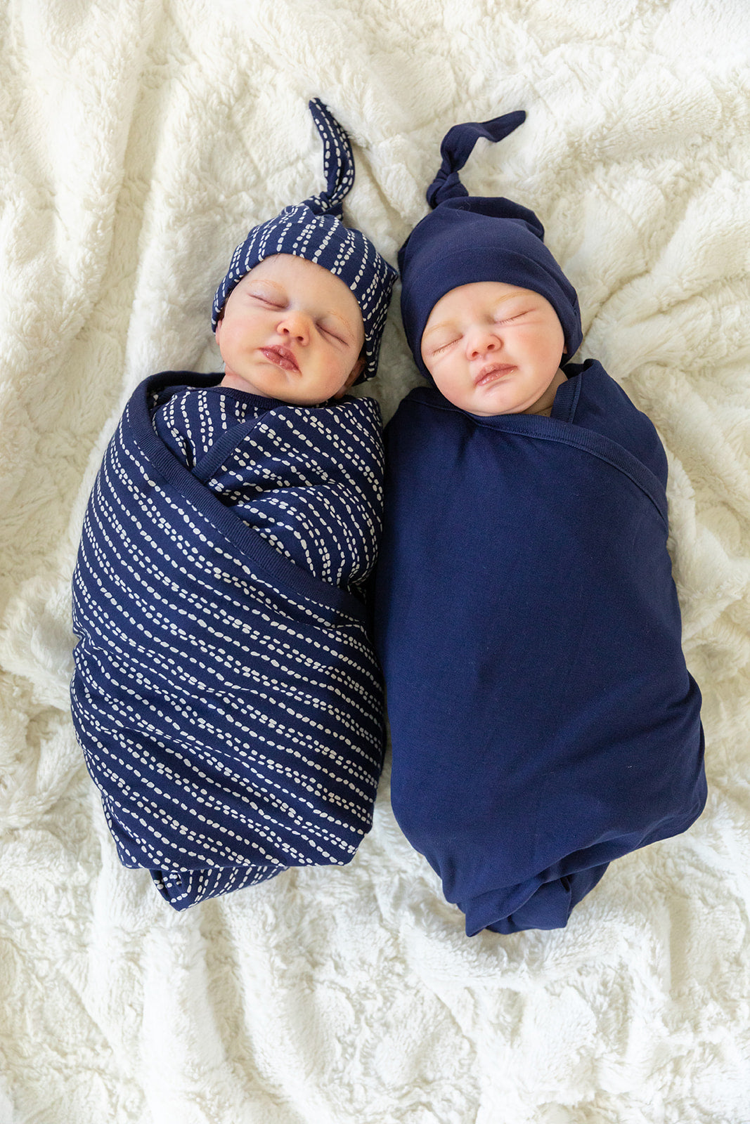 Luna Pregnancy/Postpartum Robe & Twin Blanket Set Navy & Luna