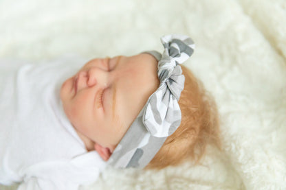 Camo Knotted Bow Baby Headband