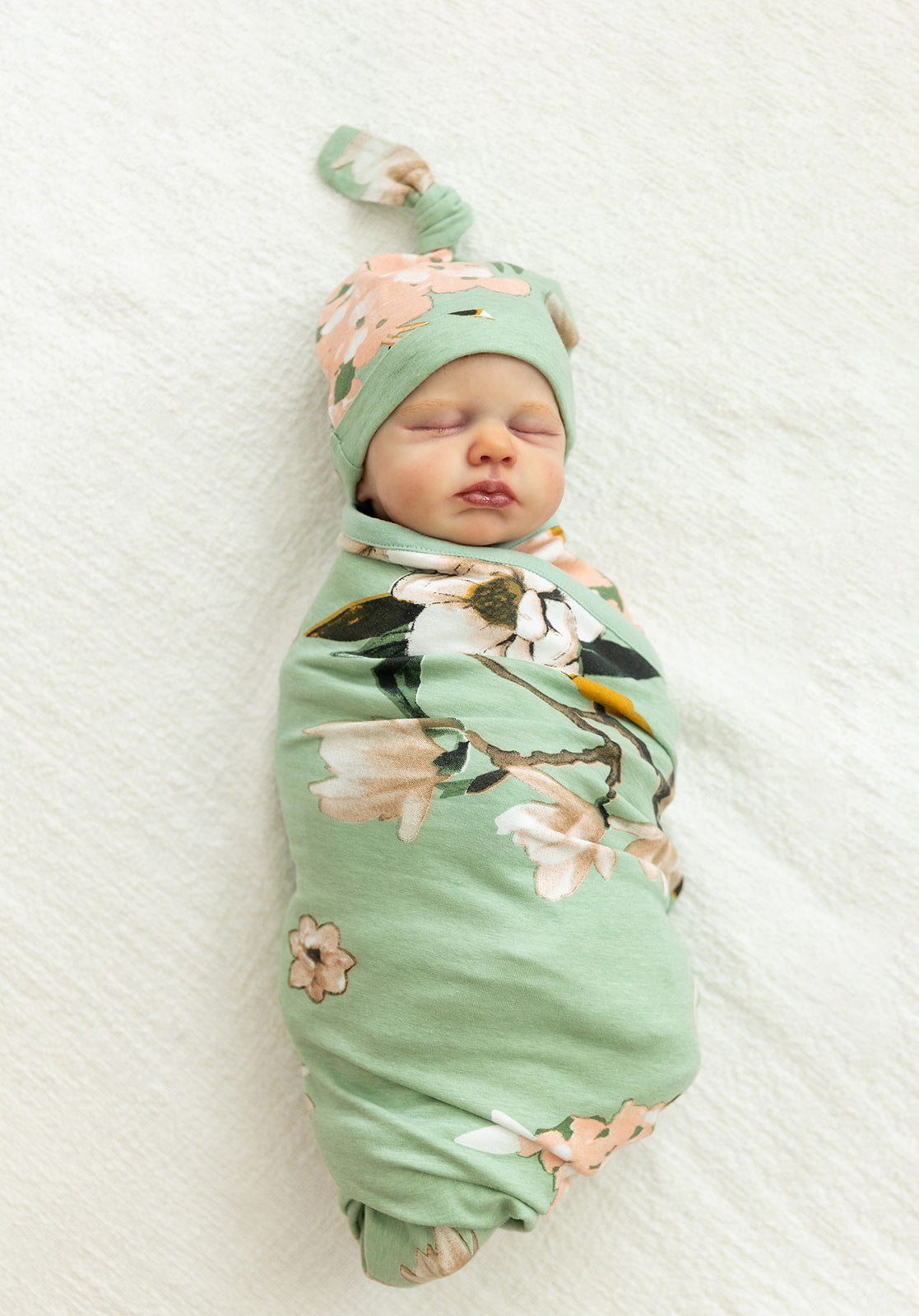 Gia Baby Swaddle Blanket And Newborn Hat Set