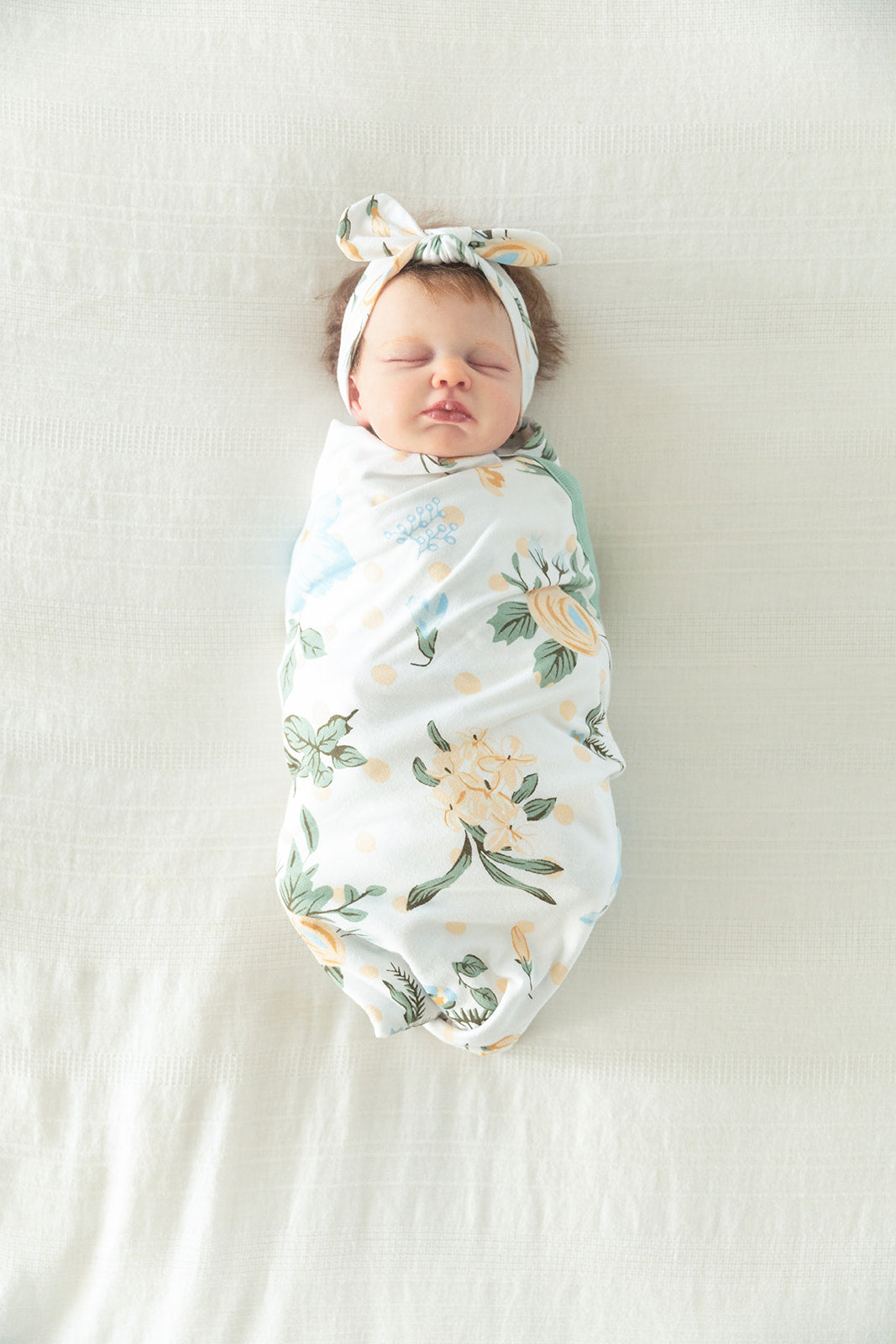 Olive Green Pregnancy/Postpartum Robe & Hadley Swaddle Blanket Set