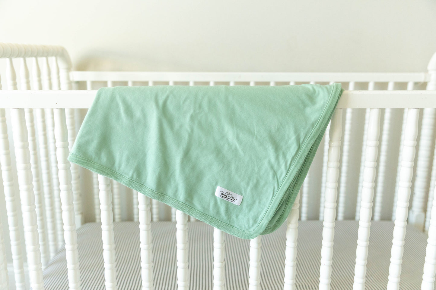 Hadley Robe & Sage Green Swaddle Blanket Set
