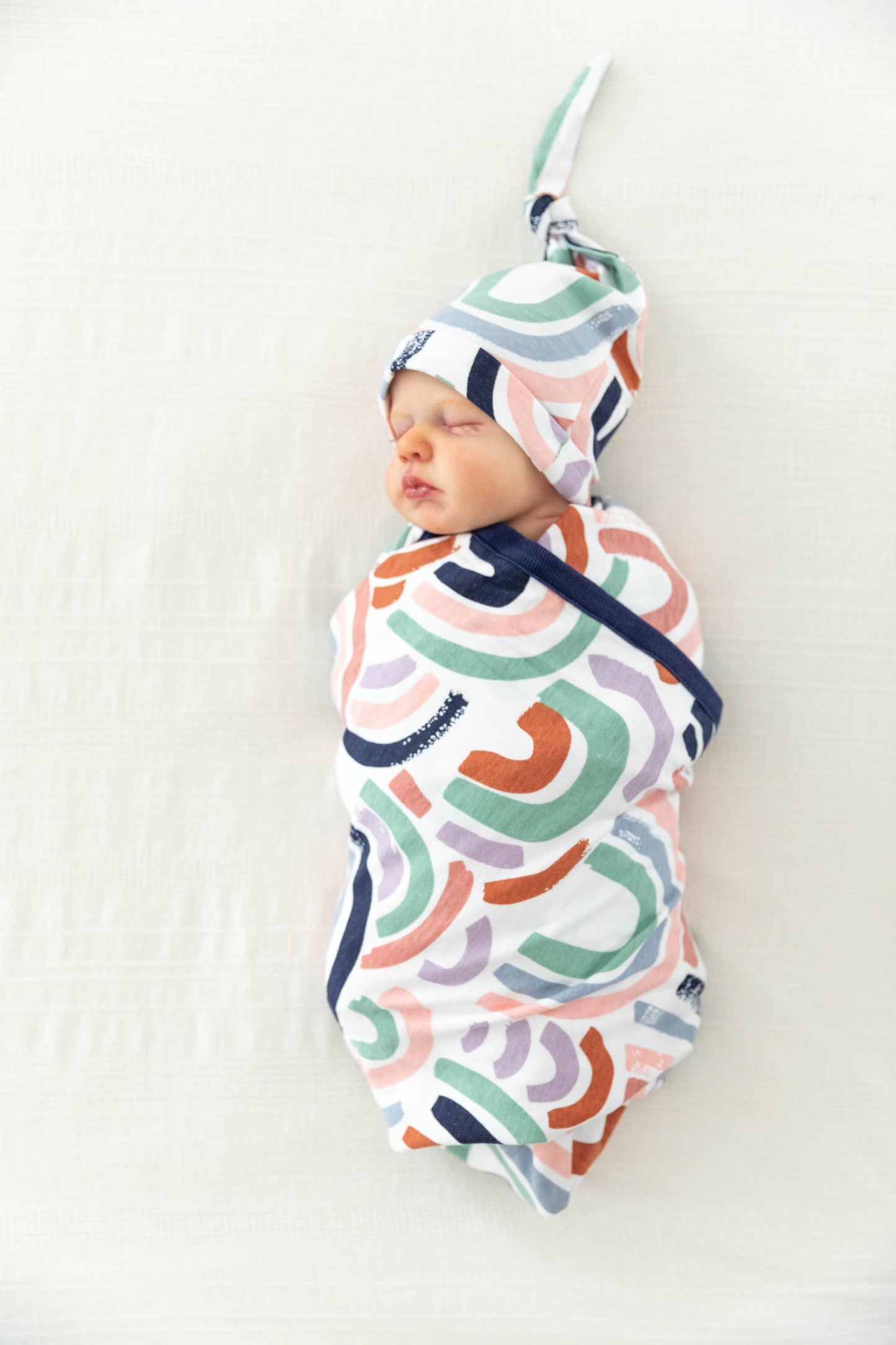 Sage Green Pregnancy/Postpartum Robe & Rainbow Baby Swaddle Blanket Set