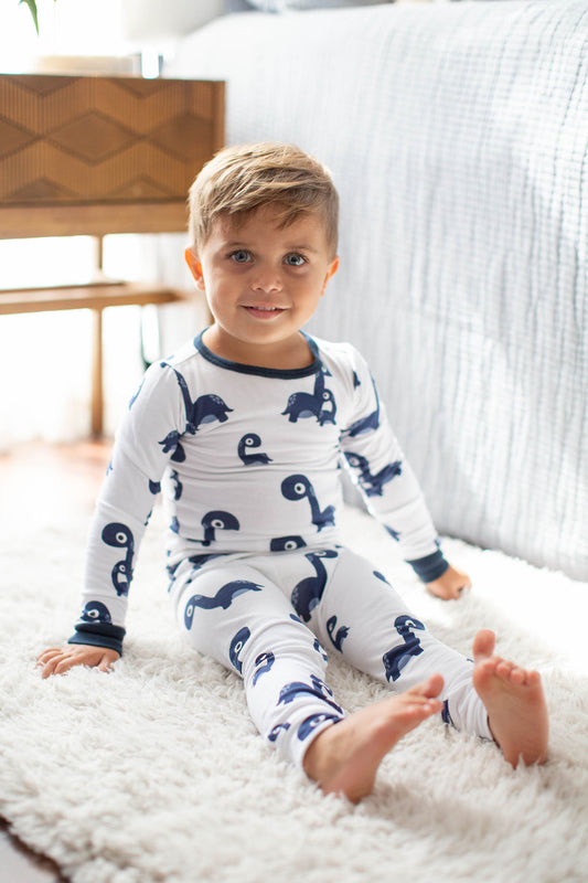 Navy Blue Dinosaur Kids Lounge Set (5yr, 6yr only)