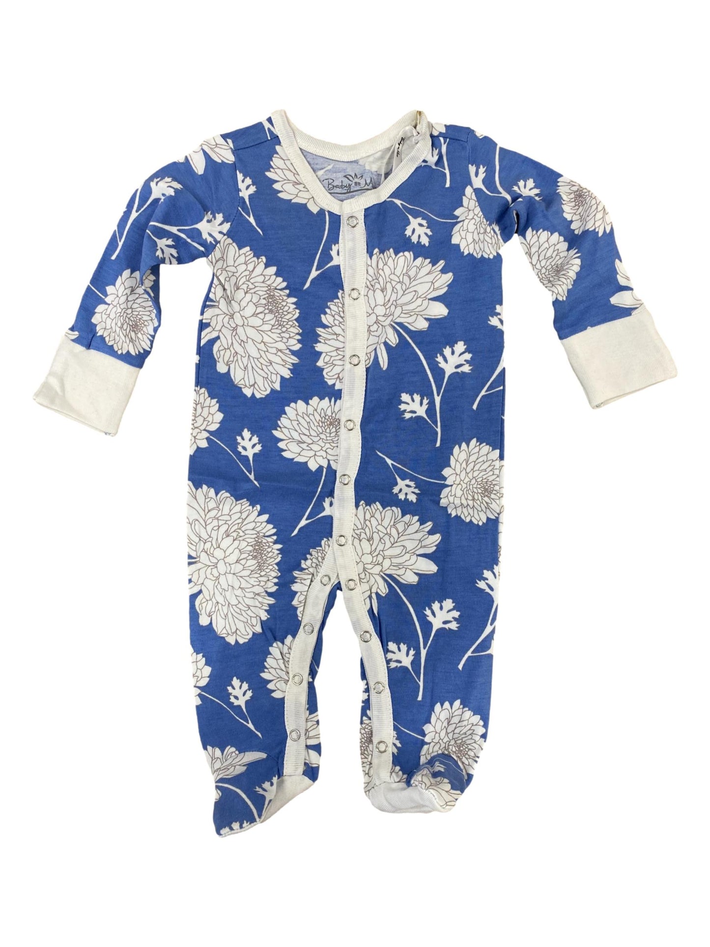 Zoe Floral One Piece Footed Baby Romper