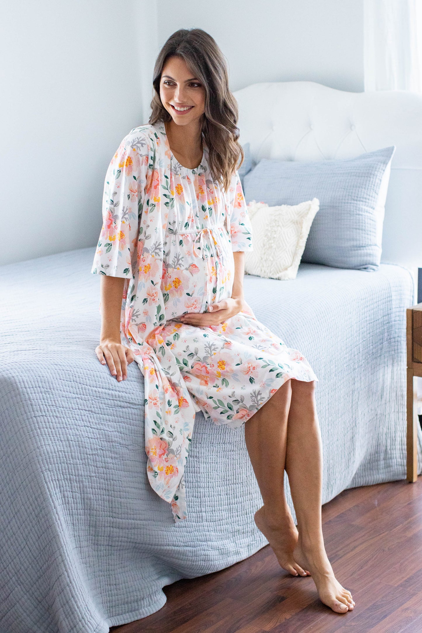 Mila Pregnancy/Postpartum Robe & 3 in 1 Labor Gown Set