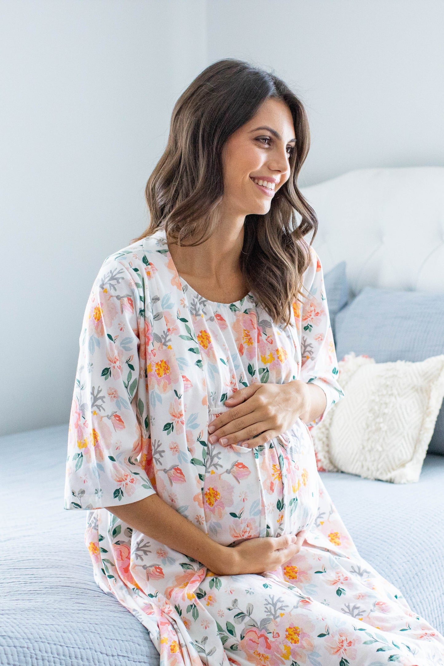 Mila Pregnancy/Postpartum Robe & 3 in 1 Labor Gown Set