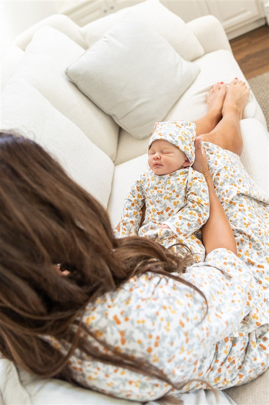 Aspen Robe & Matching Baby Receiving Gown Set