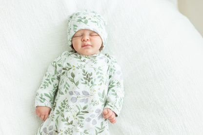 Morgan Pregnancy/Postpartum Robe & Matching Baby Receiving Gown Set