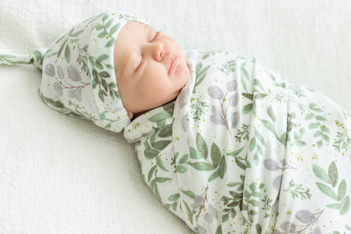 Morgan Swaddle Blanket & Newborn Hat Set