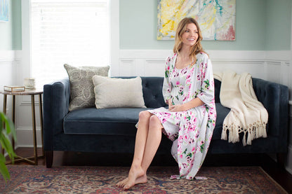 Olivia Pregnancy/Postpartum Robe & Nursing Nightgown Set