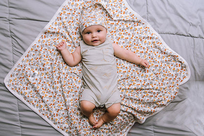 Aspen Robe & Matching Baby Swaddle Blanket Set