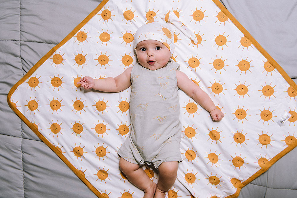 Aspen Robe & Sunshine Newborn Swaddle Blanket Set