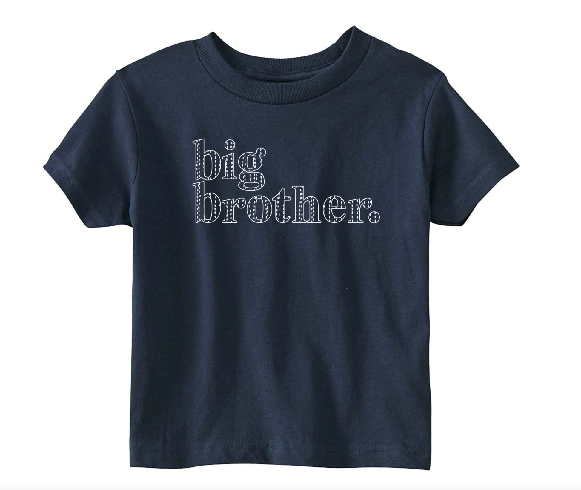 Big Brother Shirt, Navy, Brother Gift, Match with Mom, Family Matching, Luna Print
