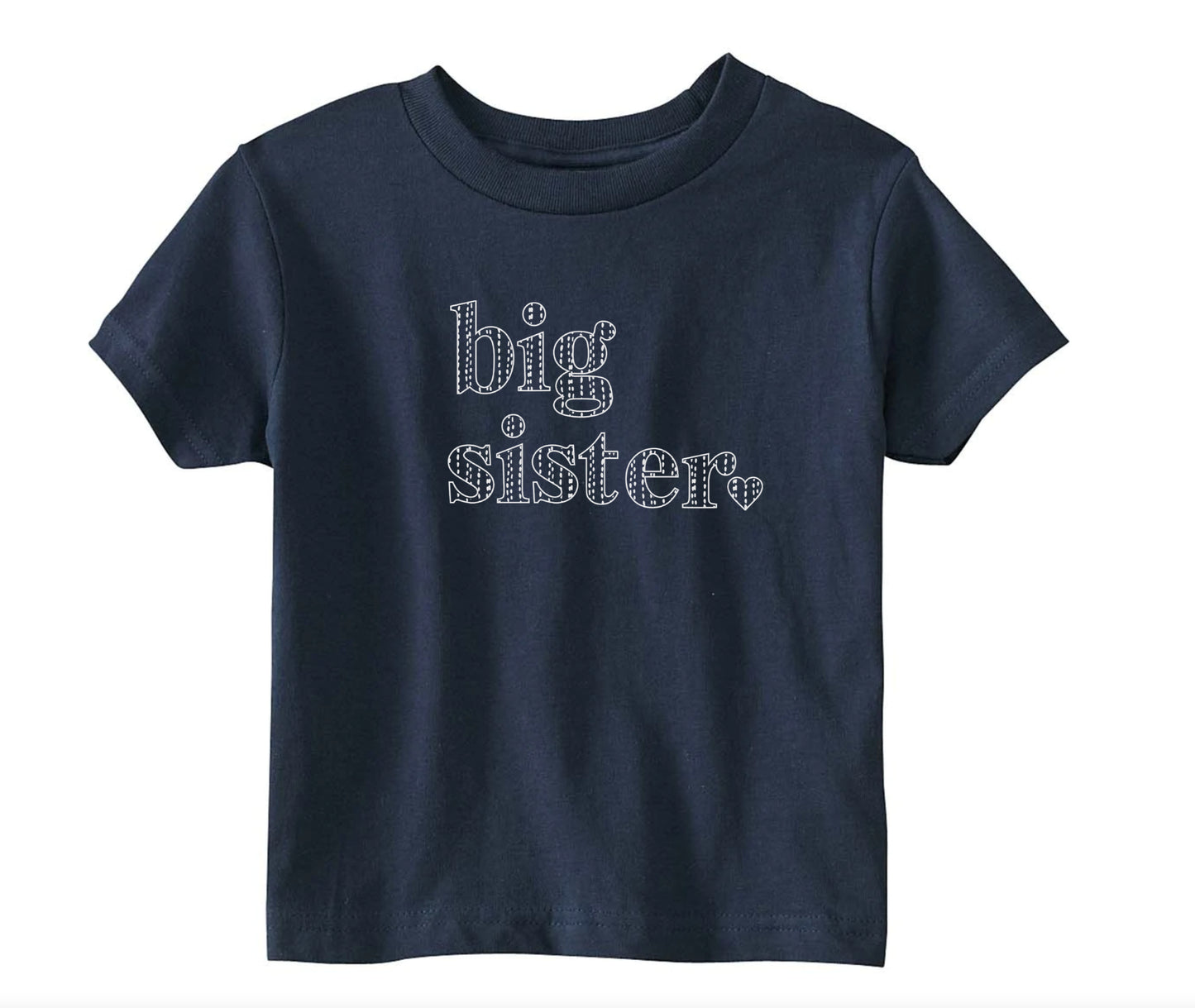 Big Sister , Kid shirt, Navy, Baby shower gift, casual, Match with Mommy, Match with sibling, Luna Print