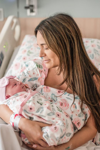 Maternity Labor Delivery Hospital Gown Gownie Baby Girl Swaddle
