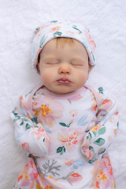 Mila Newborn Receiving Gown & Hat Set