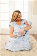 Nicole maternity/nursing nightgown matching and baby romper set