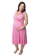 Luscious Pink nursing labor gown