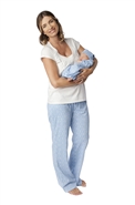 Adela maternity/nursing pj's matching and baby romper set
