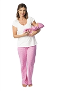 Ava maternity/nursing pj's matching and baby romper set