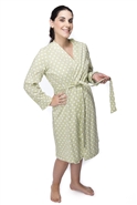 green maternity/nursing robe matching charlotte Gownie