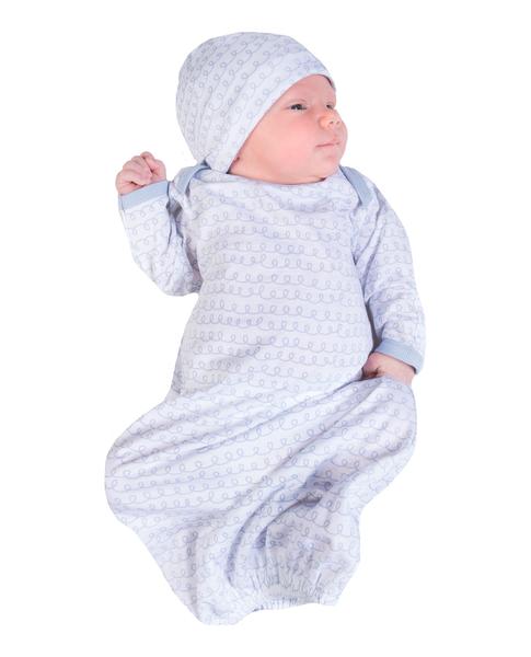 Aubrey Baby Receiving Gown & Hat