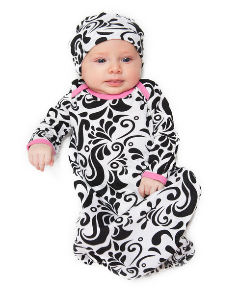 Maeve Baby Receiving Gown & Hat